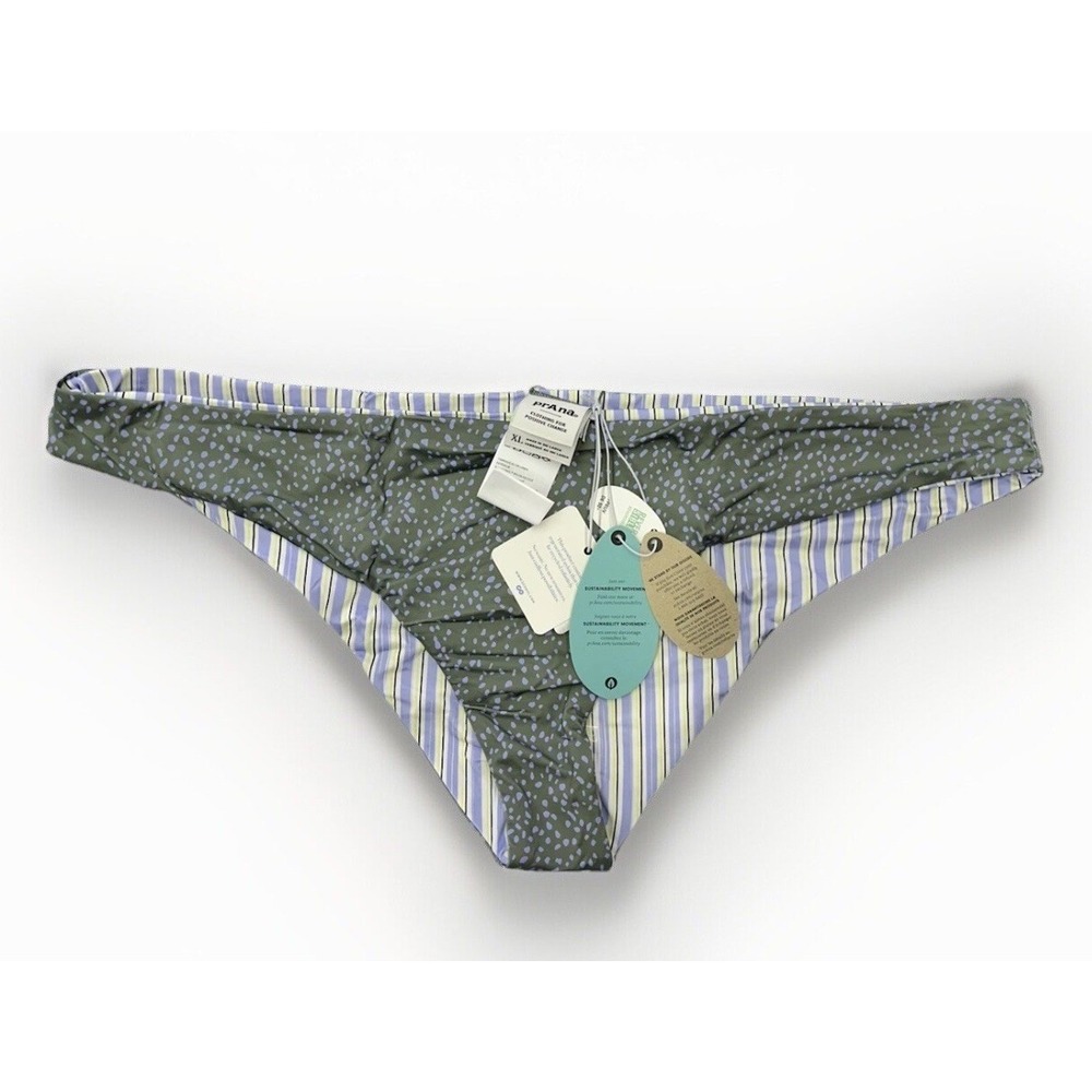 prAna Gamma Reversible Swim Bottoms Army Spots & Stripes / Women's Extra Large